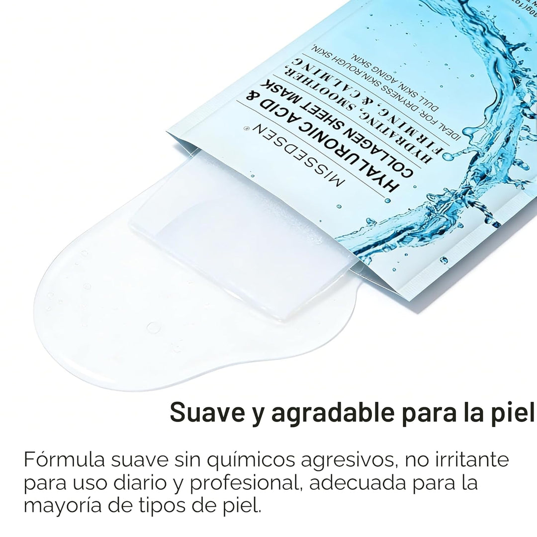 MISSEDSEN Mascarilla facial de colágeno con ácido hialurónico, acei...