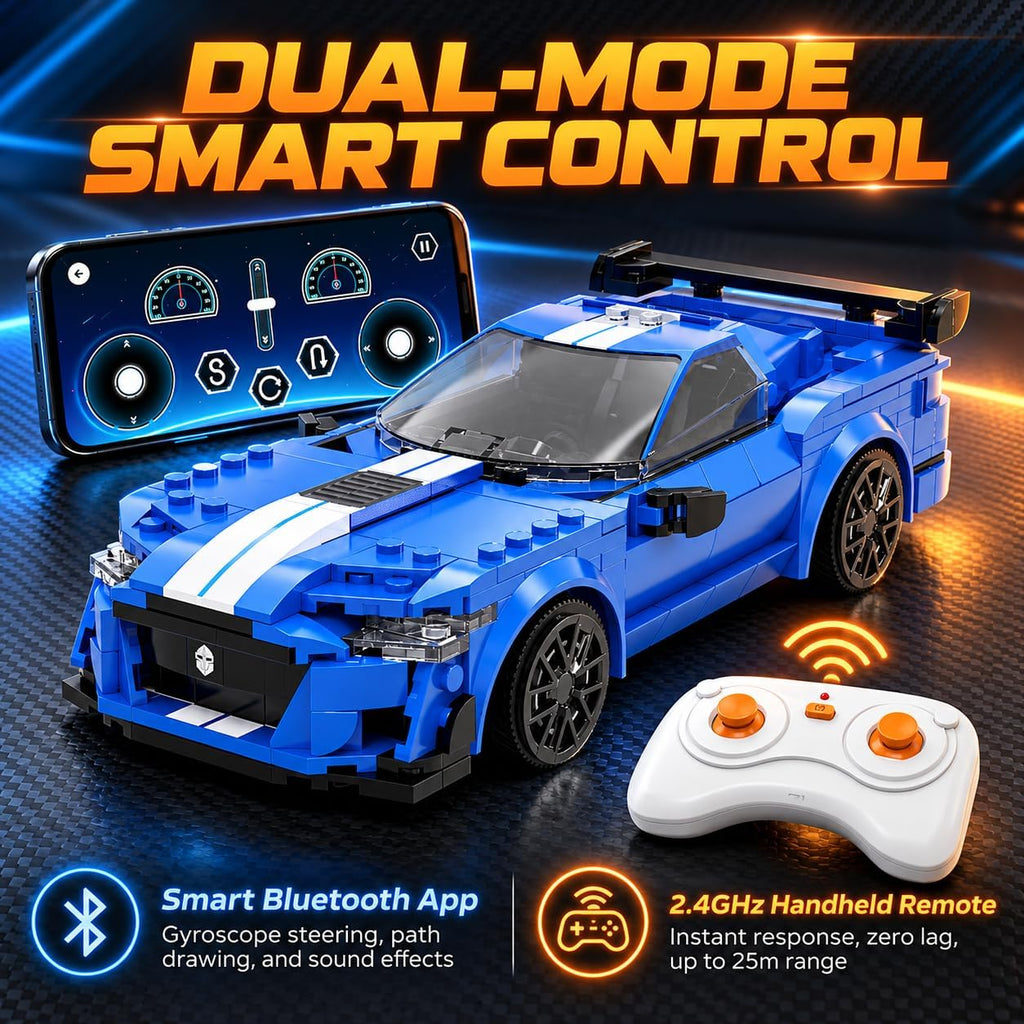 WISEPLAY Juego de construcción de automóviles a control remoto, construye tu propio kit de automóvil a control remoto, kit de construcción de automóviles STEM RC para niños y niñas