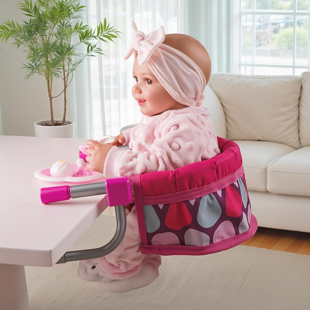 BABESIDE Silla alta de muñeca de bebé para muñecas de 12 a 20 pulga...