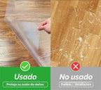 Lámpara Alfombrilla para silla de oficina para suelos de madera dura - 36"x47" Alfombrillas para silla de escritorio Protector de suelo para el hogar Resistente - Fácil de limpiar