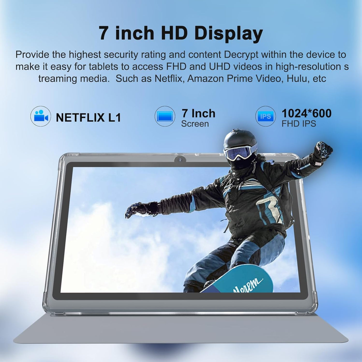 ZZB Tablet Android 14 de 7 pulgadas, 8 GB de RAM (4 GB expandibles)...