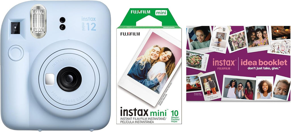 Fujifilm INSTAX MINI 12 - Paquete de cámara instantánea, Azul, 2025