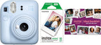Fujifilm INSTAX MINI 12 - Paquete de cámara instantánea, Azul, 2025