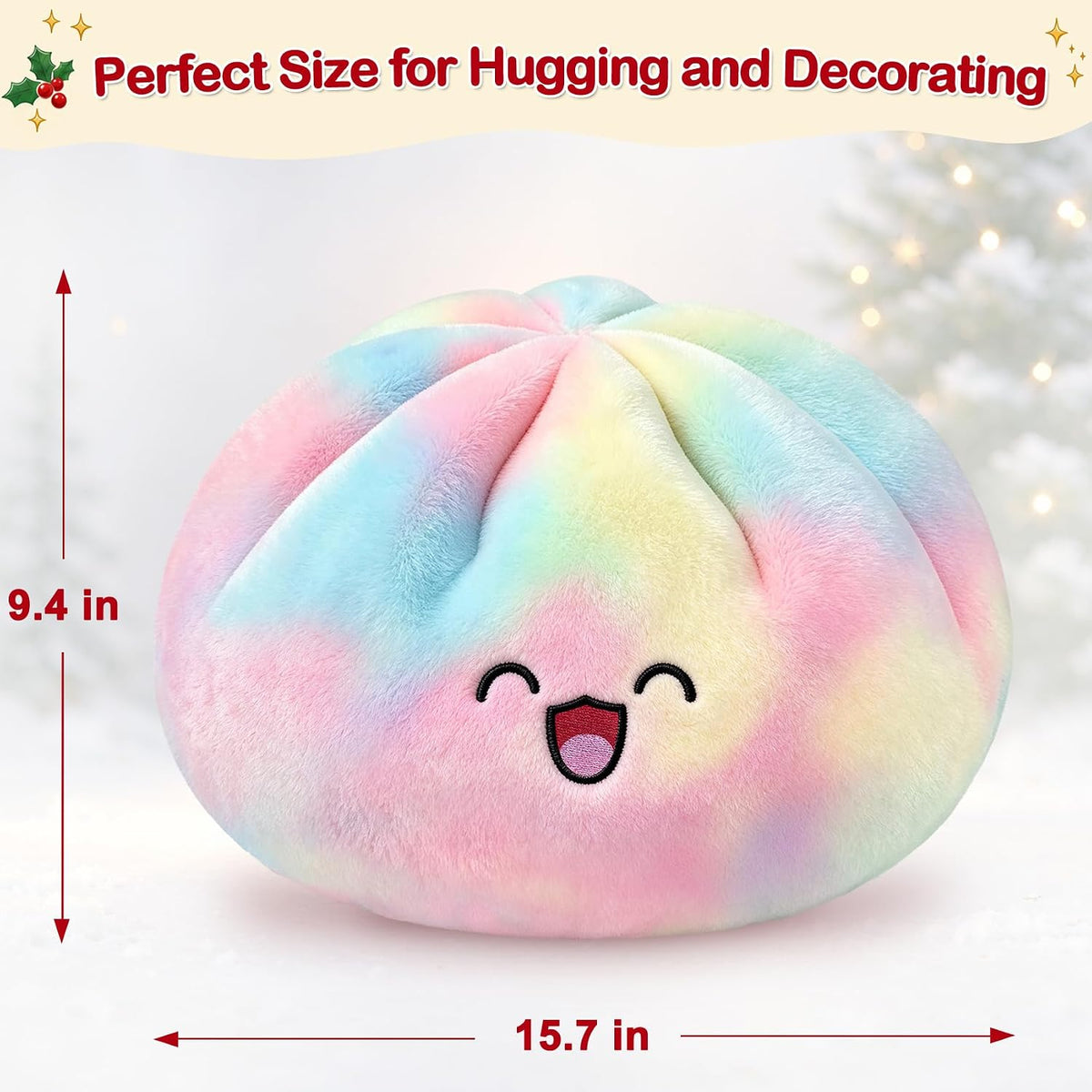 Almohada gigante de felpa de bola de masa hervida de 15.7 pulgadas