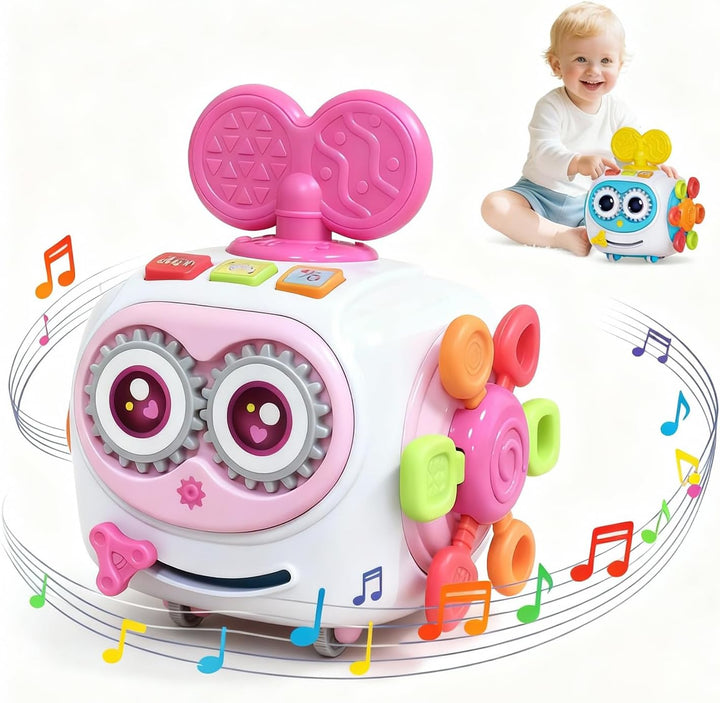 Juguetes para niñas de 1 año, cubo musical ocupado para niños peque...