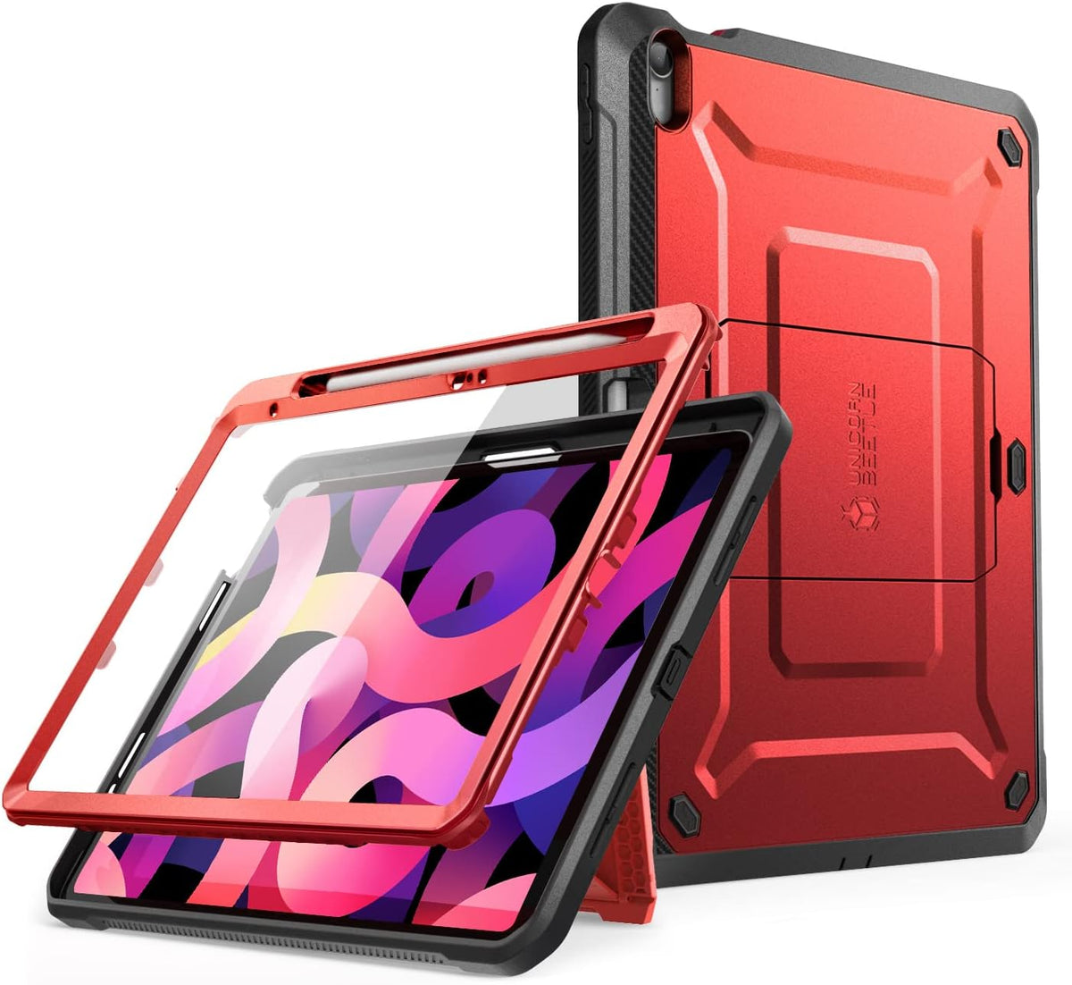 SUPCASE para iPad de 11ª Generación con Chip A16 de 11 Pulgadas 2025 con Protector de Pantalla (Unicorn Beetle Pro), [Soporte Integrado y Porta Lápices] Funda Protectora Resistente para iPad de 10ª