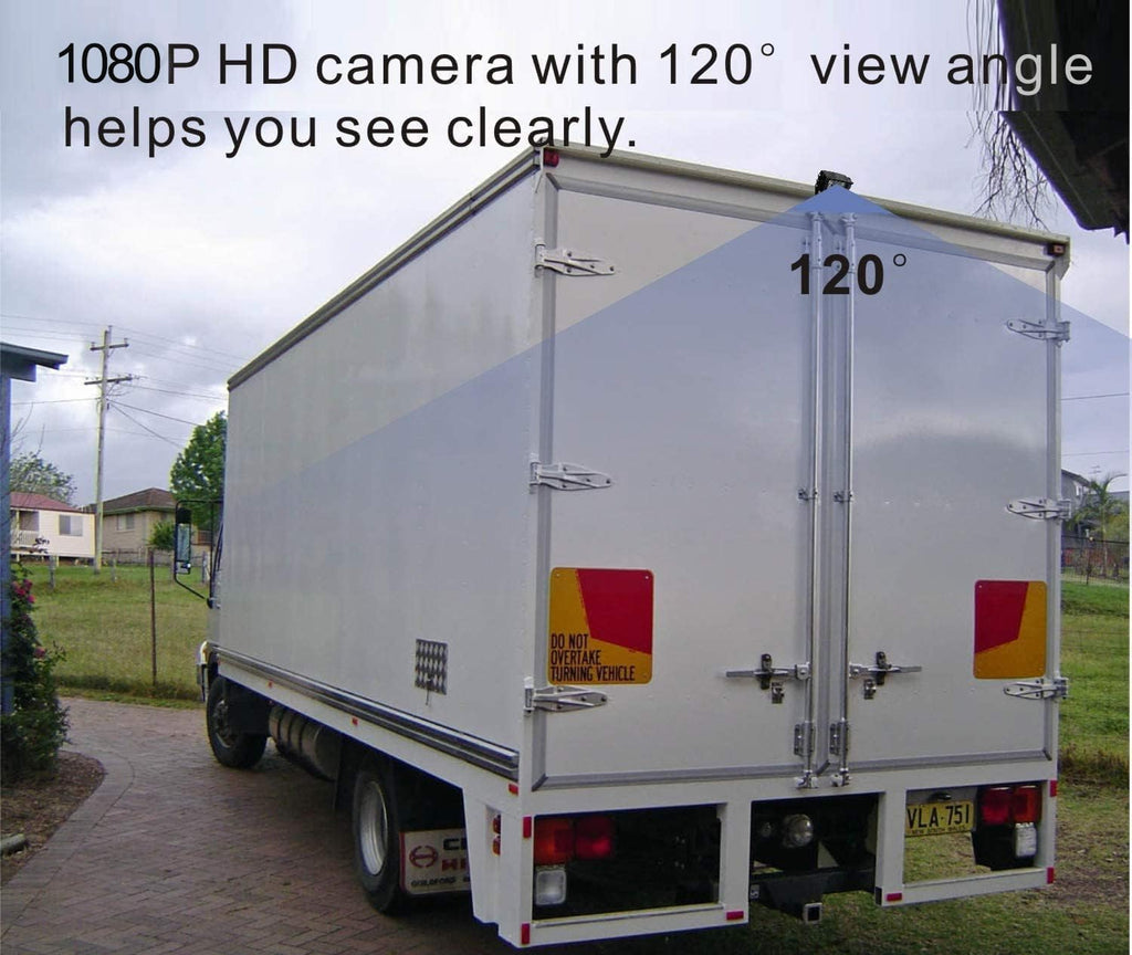 AHD 1080P Sistema de cámara de visión trasera inversa de 7 pulgadas, cámara