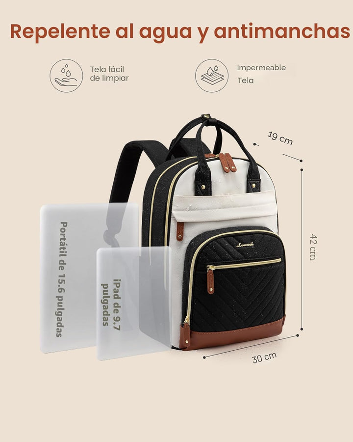 LOVEVOOK - Mochila para laptop para mujer, mochilas de viaje de tra...