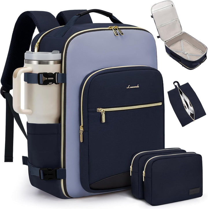 LOVEVOOK Mochila de viaje de 50 litros para mujeres y hombres, equi...