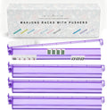 Soportes Premium Transparentes para Mahjong con Empujadores, Paquete de 4 Soportes Antideslizantes de Acrílico