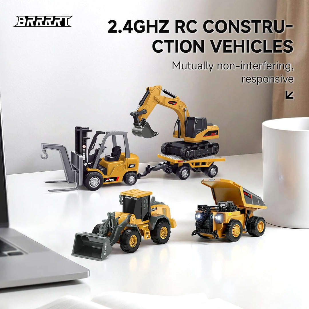 BRRRRT 1\/64 RC Bulldozer juguete, vehículos de construcción RC com...