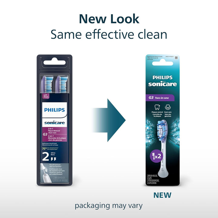 Philips Sonicare G3 Dos en Uno - Cabezales de cepillo de dientes el...