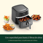 Cuisinart Freidora de aire, freidora de cesta de 4.5 cuartos con 4