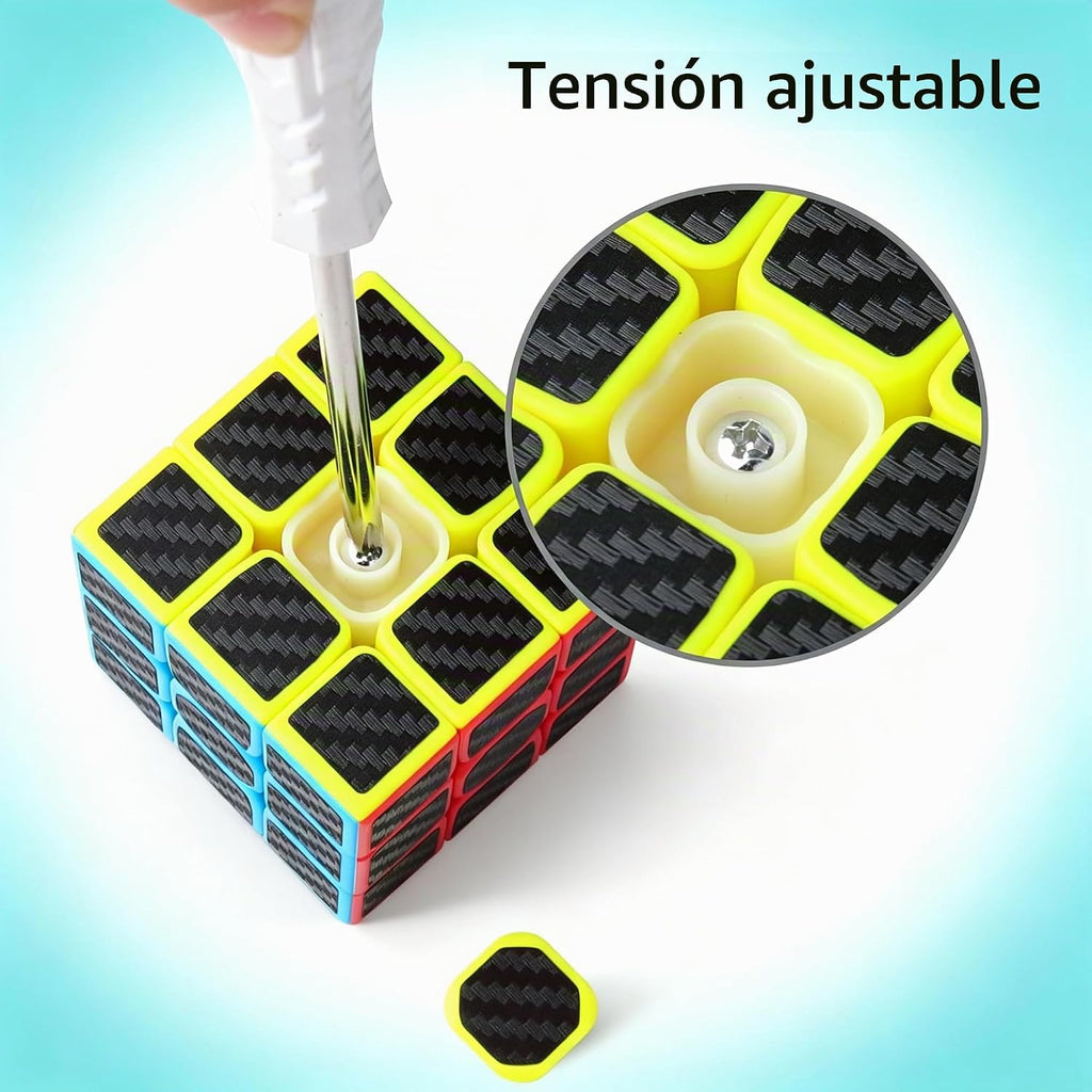 Juego de cubos de velocidad de 2 x 2, 3 x 3, 4 x 4, 5 x 5 pulgadas, megaminx, cubo piramidal