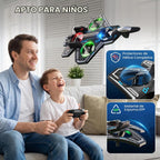 Avión de control remoto RC Plane para niños, adultos, dron de combate de