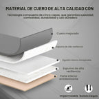 Funda de Asiento de Automóvil para Lujo y Comodidad - Cuero PU, Antideslizante, Protección de Envoltura Completa con Bolsillo de Almacenamiento para Cojín Inferior - Ajuste Universal para el