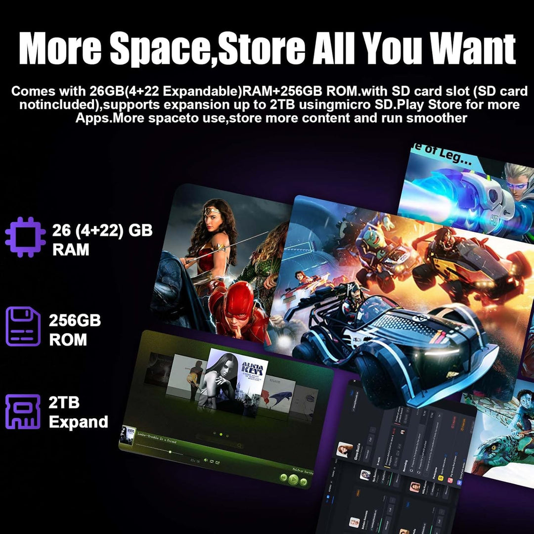 Tablet Android de 10 pulgadas, tableta Android 15 2026 con teclado,...