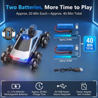 Coche de control remoto para niños, auto de acrobacias a control remoto con