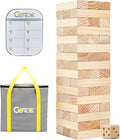 GOROCK Juego de torre gigante de volteo, juego de apilamiento de bloques de