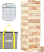 GOROCK Juego de torre gigante de volteo, juego de apilamiento de bloques de