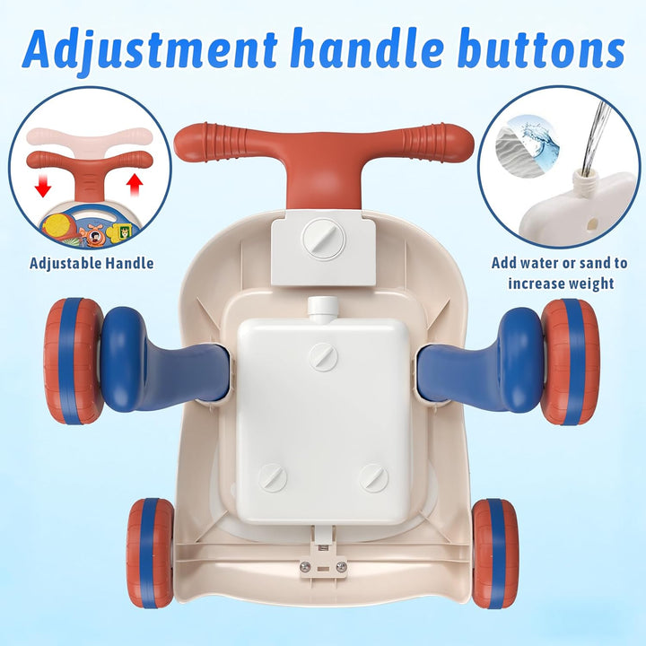 QDRAGON Andador de bebé 3 en 1 y centro de actividades para niños,...