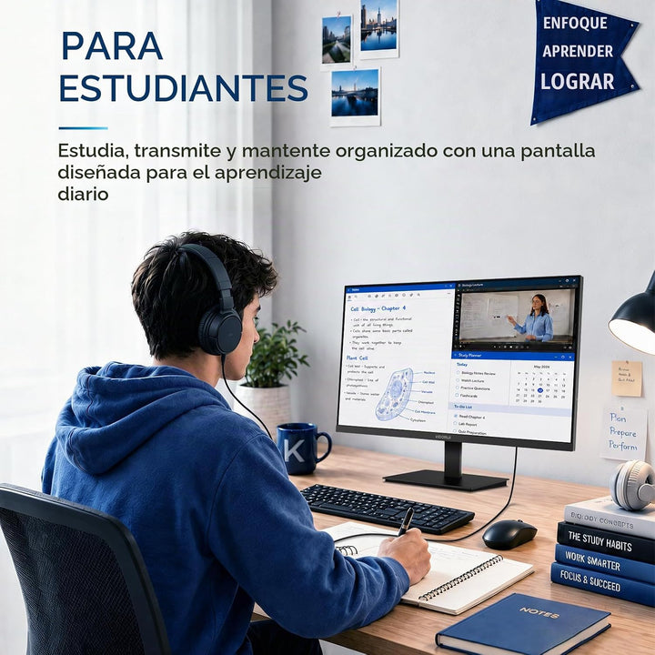 Monitor de computadora KOORUI de 27 pulgadas, 144 Hz FHD VA para tr...