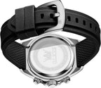OLEVS Relojes Cronógrafo Masculinos de Moda Empresarial Analógico Quartz Reloj de Pulsera para Hombre, Cinturón de Silicona a prueba de agua con Luminiscente, Calendario