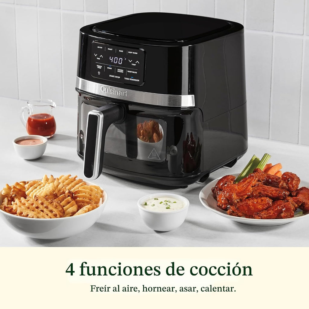 Cuisinart Freidora de aire, freidora de cesta de 4.5 cuartos con 4