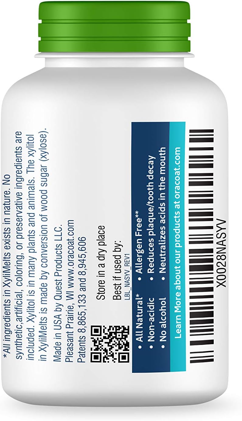 Oracoat XyliMelts para la boca seca de noche o día - Discos adhesiv...