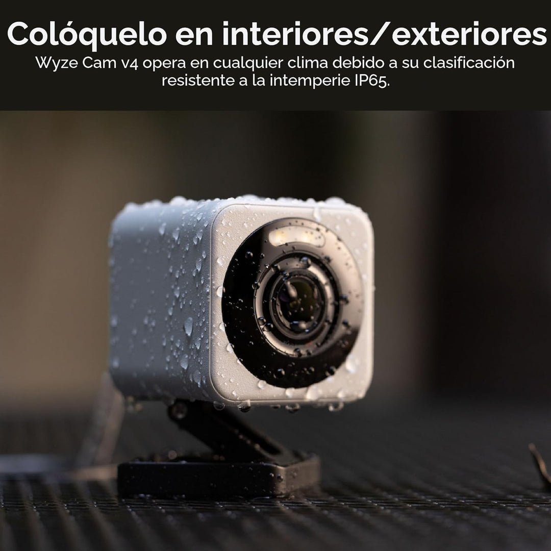 WYZE Cam v4 (Modelo más reciente), Cámara de seguridad AI de 2.5K,...
