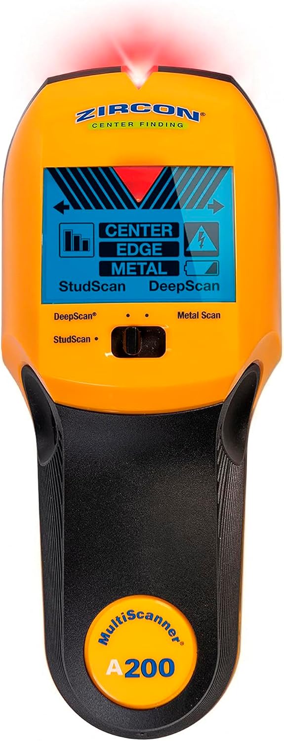 Zircon® Buscador de pernos MultiScanner™ A200 con detección de metales y