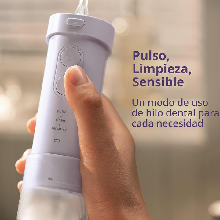 Philips Sonicare Compact Flosser 1000, morado, Cepillo de dientes e...