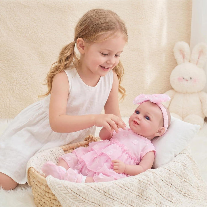 FOCKOF Realistic Reborn Baby Dolls-18 Inch Realistic Baby Doll Girl...