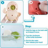 SEPHIX - Juguetes de baño a cuerda regalos para bebés