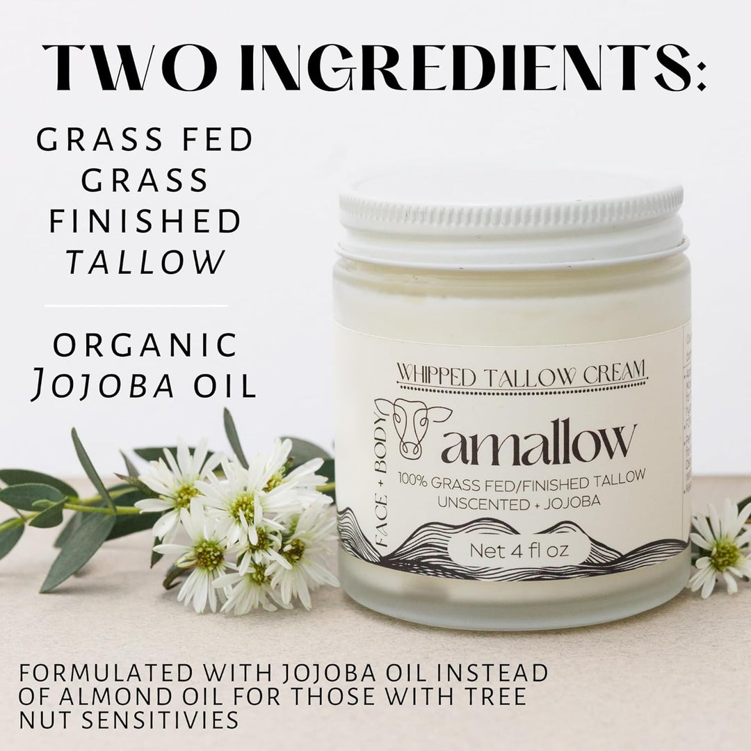 Amallow Sebo 100% de res alimentado con pasto para el cuidado de la...