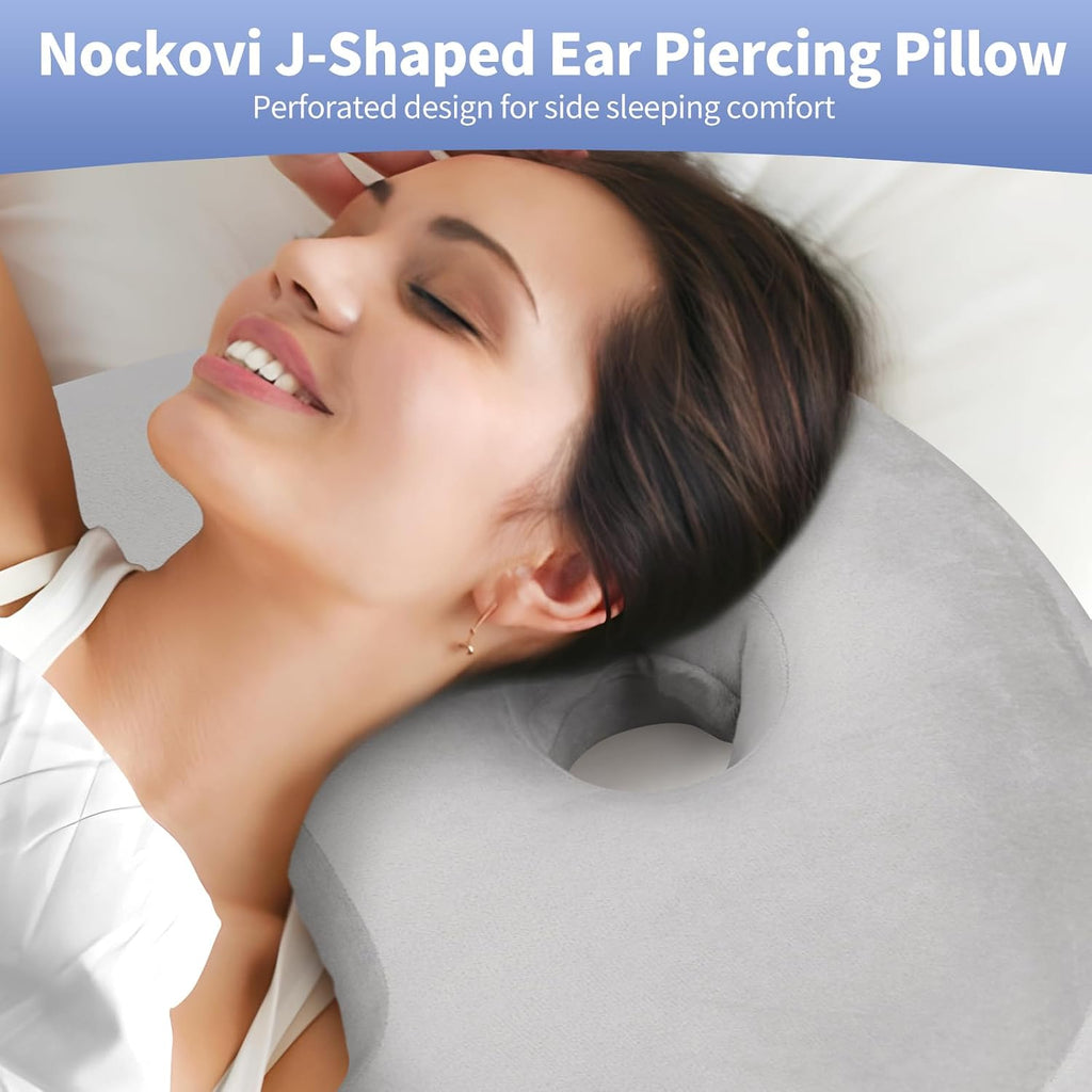 Almohada perforadora de 4 pulgadas para dormir de lado