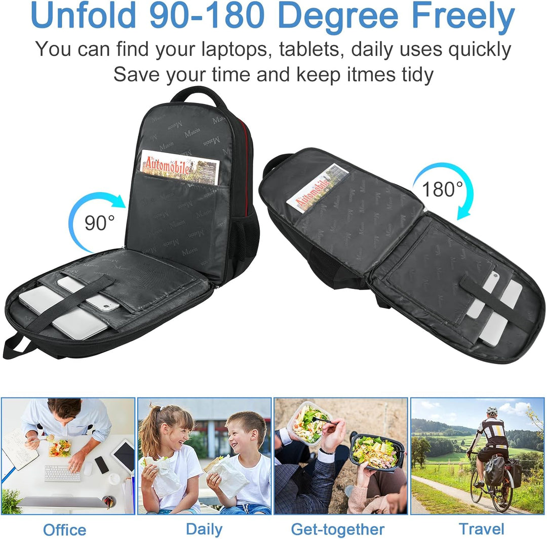 MATEIN Mochila para hombre con lonchera, resistente mochila acolcha...