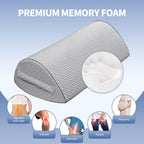 Almohada de rodilla de espuma viscoelástica para dormir de espalda
