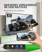 AIMIBO Adaptador de pantalla inalámbrico 4K verdadero 2.4G+5G a 60Hz Plug