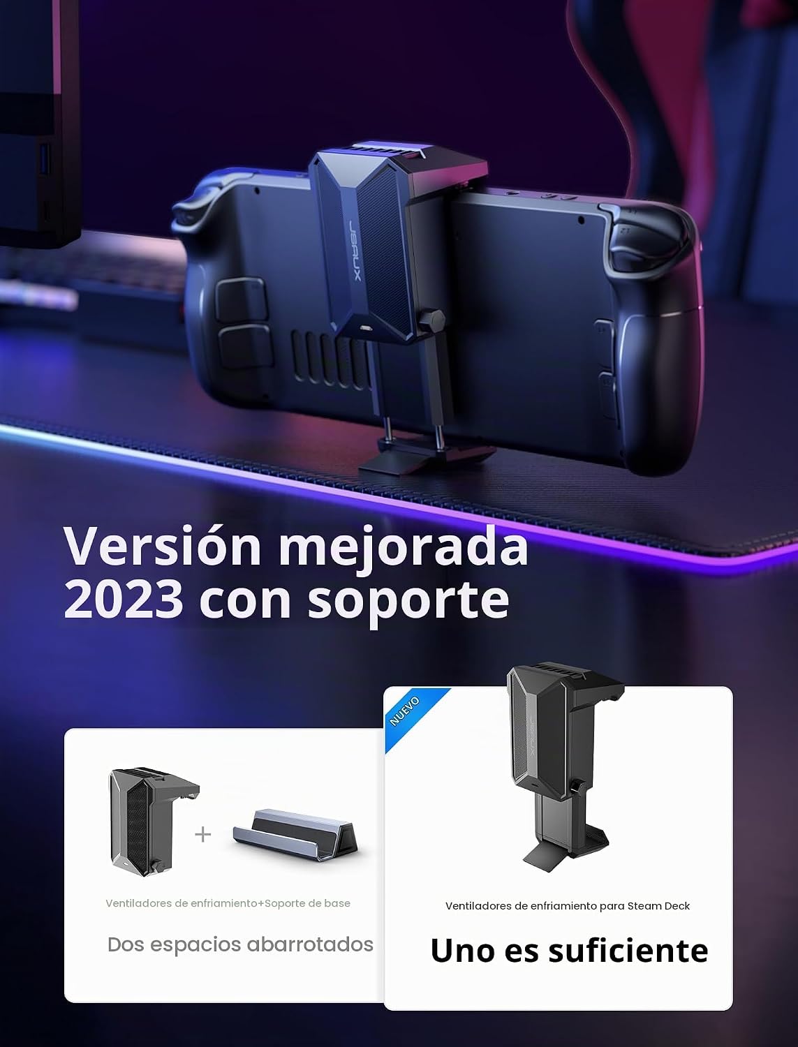JSAUX Ventilador de refrigeración para cubierta de vapor/cubierta de vapor