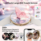 Reloj inteligente para mujer con rastreador de ejercicio: resistente al agua con Bluetooth para respuesta de llamadas, relojes inteligentes para Android/iPhone, digital, reloj inteligente