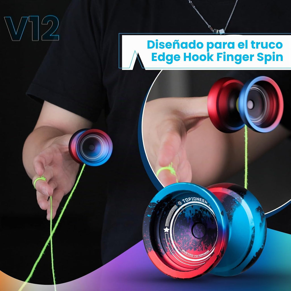 MAGICYOYO V12 Finger Spin Yoyo, Pro Responsive Yo-yo para Kids 8-12 o superior