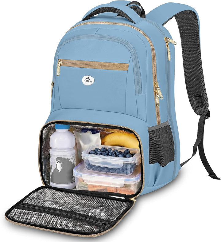 MATEIN Mochila de almuerzo para mujer, moderna mochila de trabajo a...