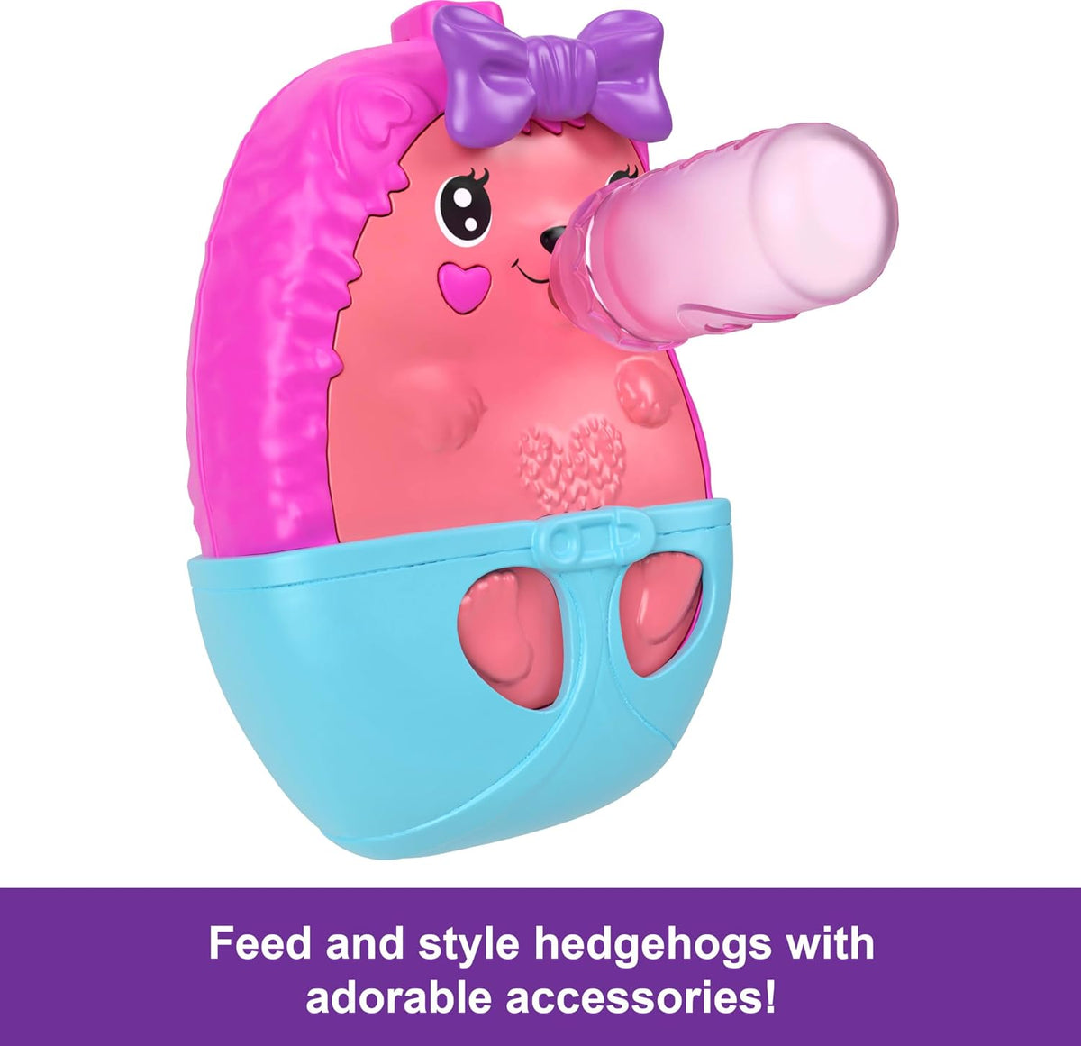 Polly Pocket 2 en 1 erizo para mamá y bebé portátil compacto