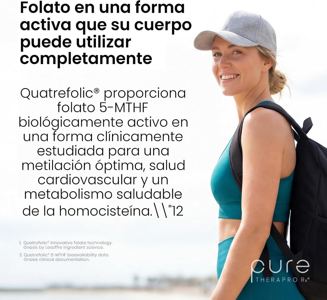 Pure Therapro Rx Multivitamínico metilado para hombres y mujeres |...