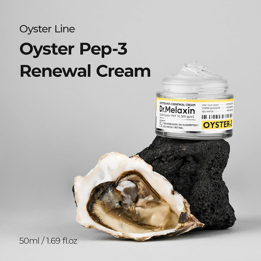 Dr.Melaxin Oyster Pep3 Renewal Cream | Hidratante facial antienveje...