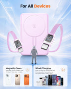 Cargador portátil magnético 10000mAh para MagSafe Power Bank integrado
