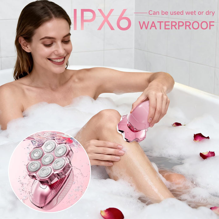 Maquinillas de afeitar eléctricas para piernas de mujer, afeitadora...