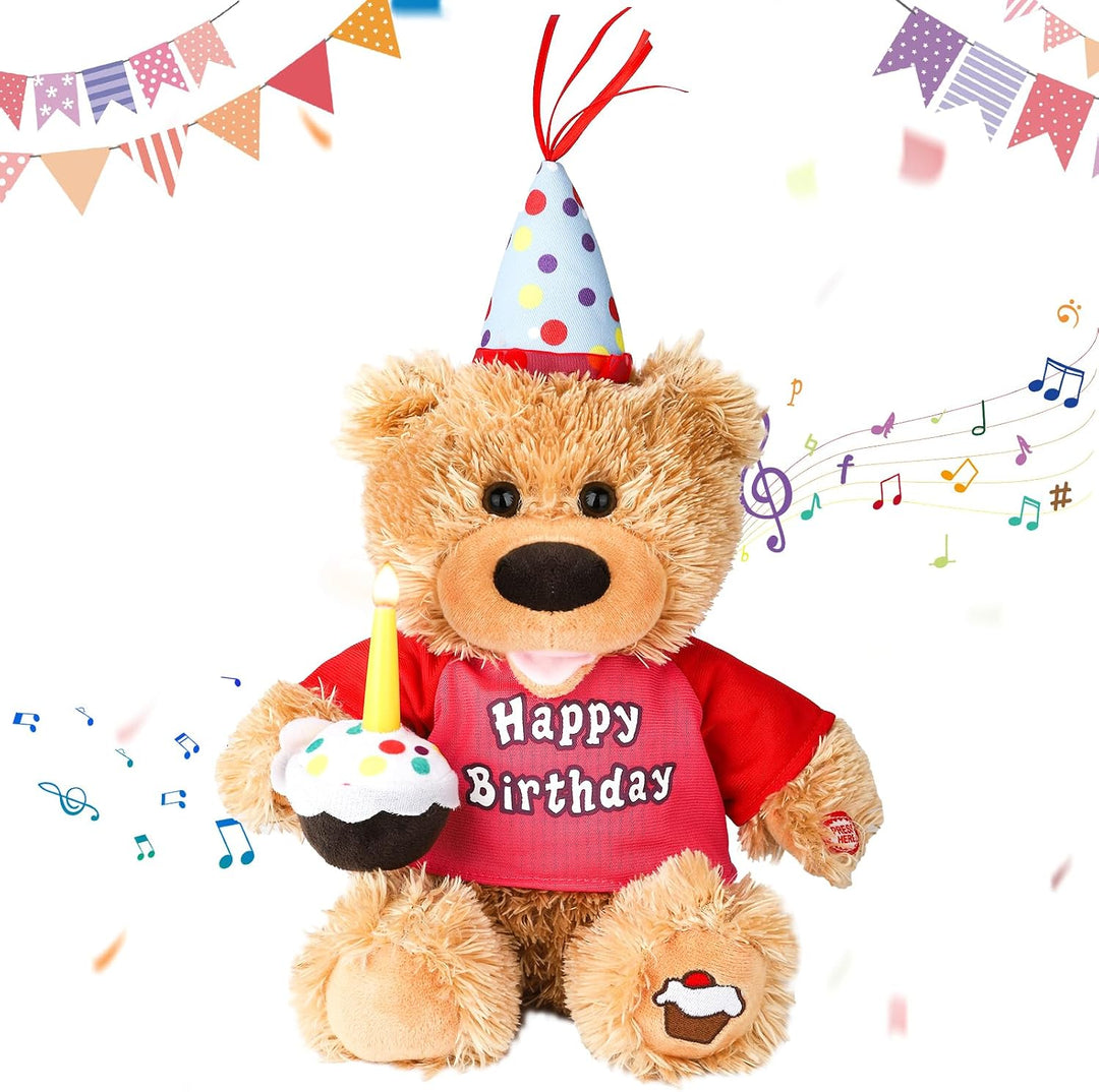 Humor Ted Oso de peluche interactivo bailando y cantando feliz cump...