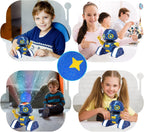 Aikmi Robot Toys para niños de 4 a 12 años, robot RC con proyector de luz nocturna, gesto